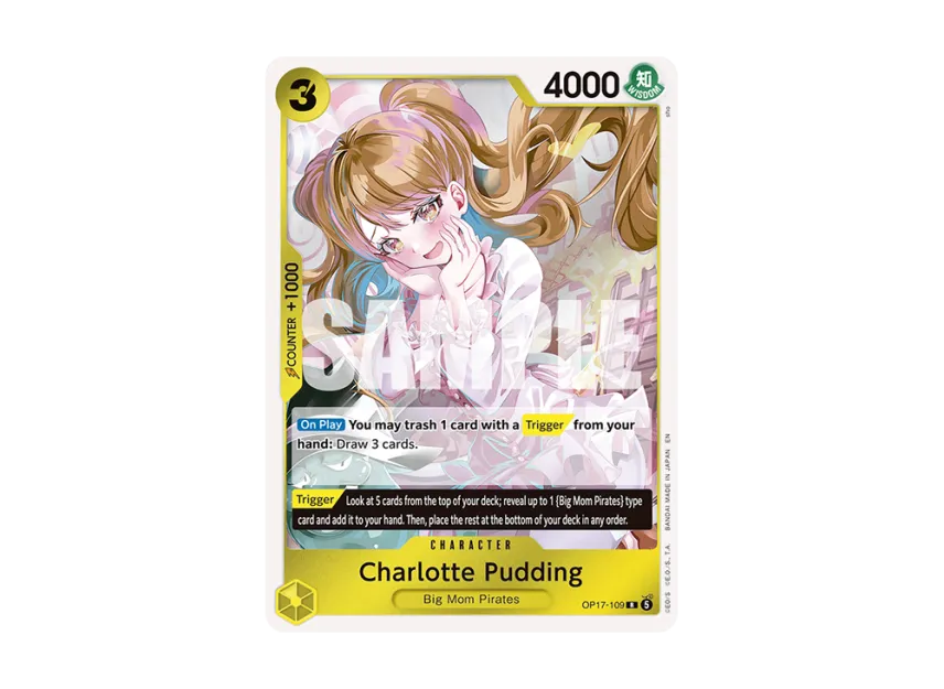 Charlotte Pudding R [OP17-109] [EN] (Booster Pack "THE WORLD’S STRONGEST WARRIORS")