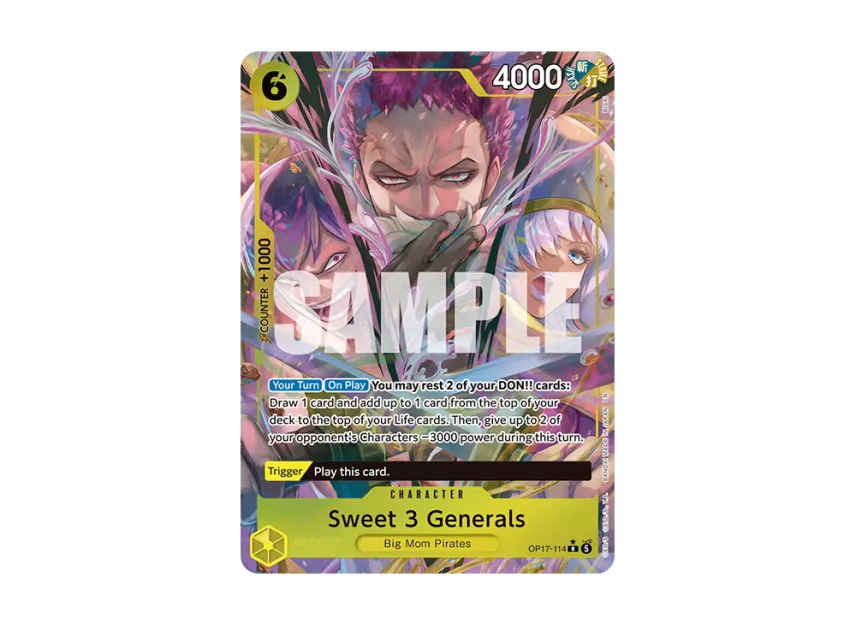 Sweet 3 Generals R-P [OP17-114] [EN] (Booster Pack "THE WORLD’S STRONGEST WARRIORS")