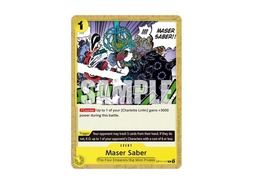 Maser Saber C [OP17-117] [EN] (Booster Pack "THE WORLD’S STRONGEST WARRIORS")
