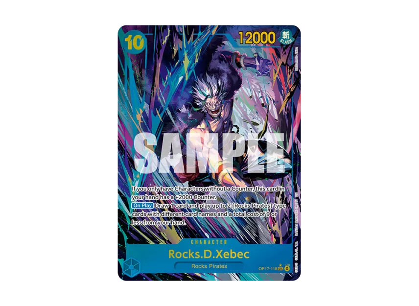 Rocks D. Xebec SEC-P [OP17-118] [EN] (Booster Pack "THE WORLD’S STRONGEST WARRIORS")