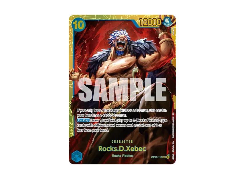 Rocks D. Xebec SEC [OP17-118] [EN] (Booster Pack "THE WORLD’S STRONGEST WARRIORS")
