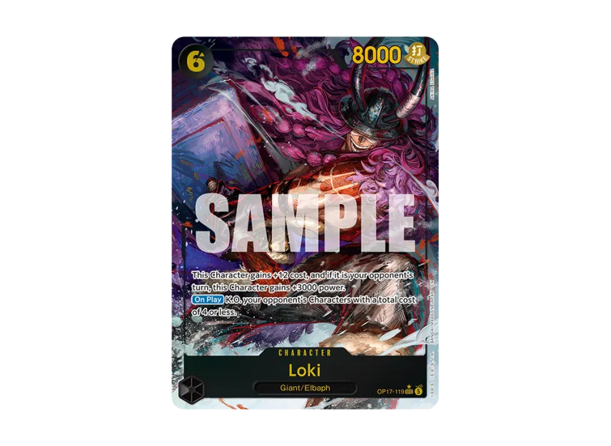 Loki SEC-P [OP17-119] [EN] (Booster Pack "THE WORLD’S STRONGEST WARRIORS")