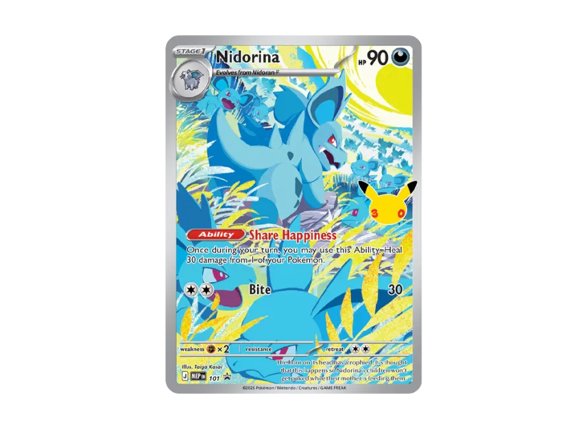 Nidorina PROMO [MEP 101] [EN] (Elite Trainer Box "30th Celebration")