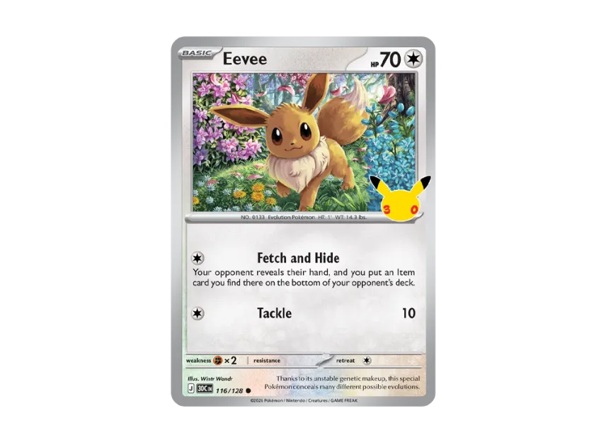 Eevee C [30TH 116/128] [EN] (2-Pack Blister "30th Celebration")