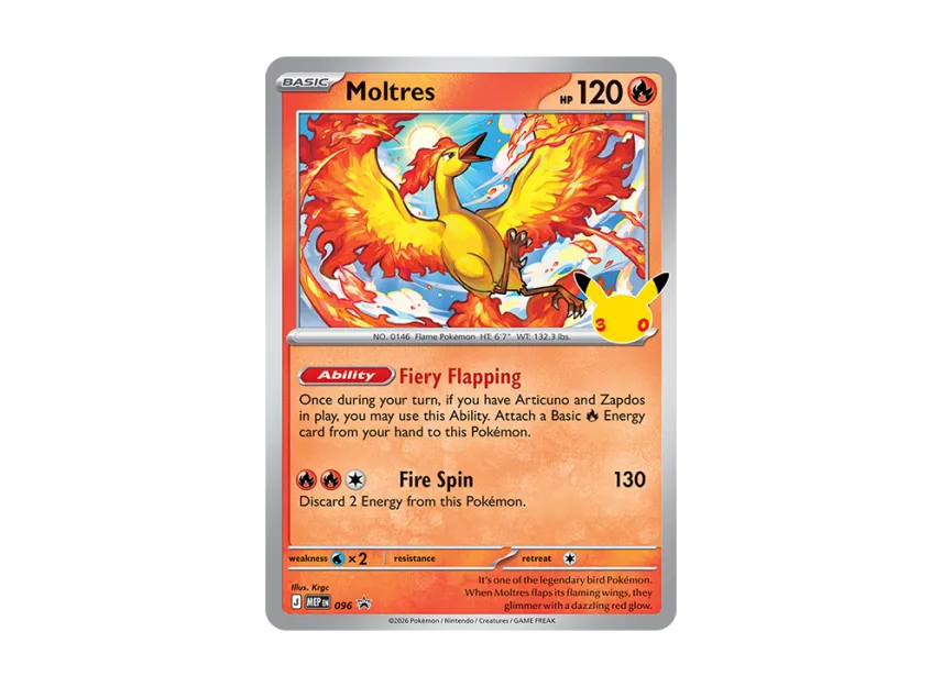 Moltres PROMO [MEP 096] [EN] (Poster Collection "30th Celebration")