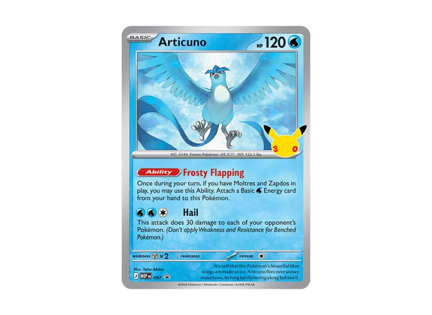 Articuno PROMO [MEP 097] [EN] (Poster Collection "30th Celebration")