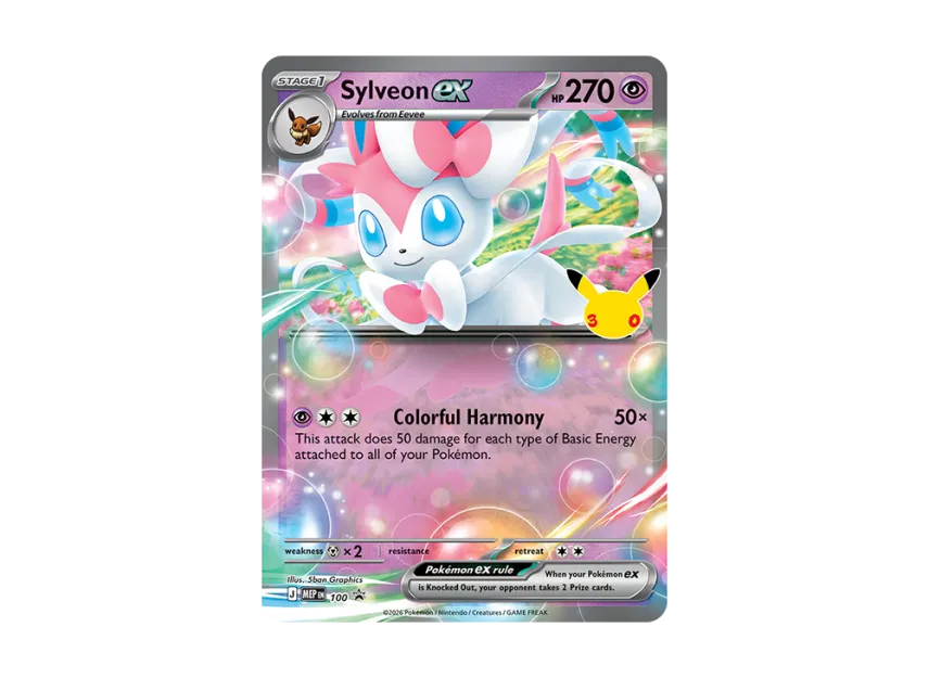 Sylveon ex PROMO [MEP 100] [EN] (Pokemon ex Box "30th Celebration Sylveon ex")