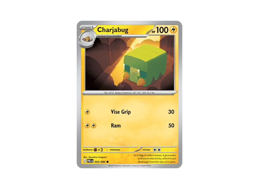 Charjabug C [PBL 025/084] [EN] (Mega Evolution "Pitch Black Booster Display Box")