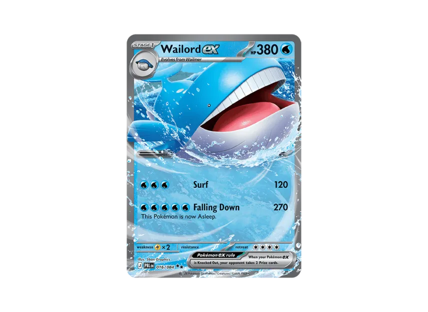 Wailord ex RR [PBL 016/084] [EN] (Mega Evolution "Pitch Black Booster Display Box")