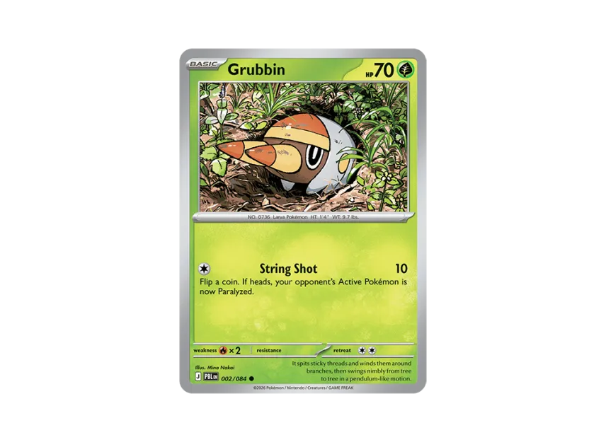 Grubbin C [PBL 002/084] [EN] (Mega Evolution "Pitch Black Booster Display Box")