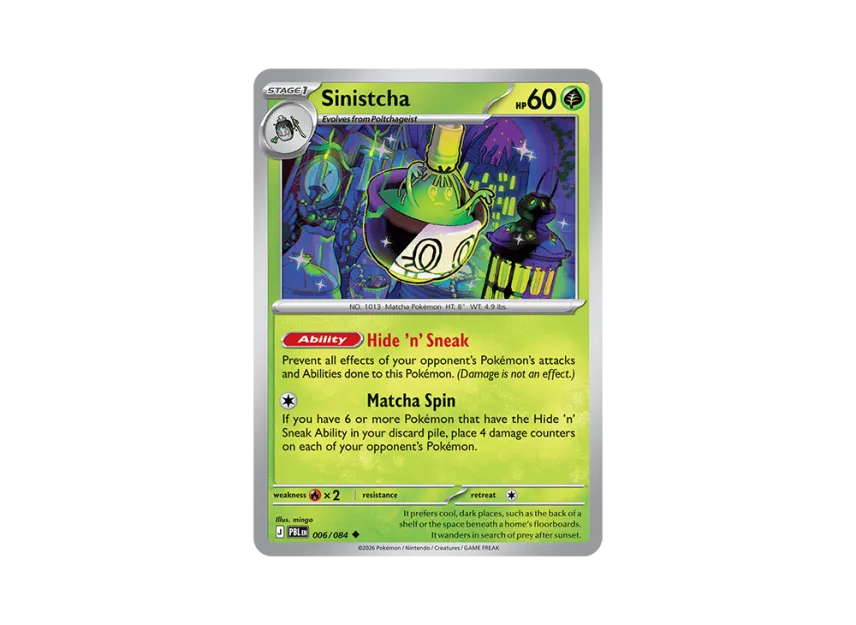 Sinistcha U [PBL 006/084] [EN] (Mega Evolution "Pitch Black Booster Display Box")