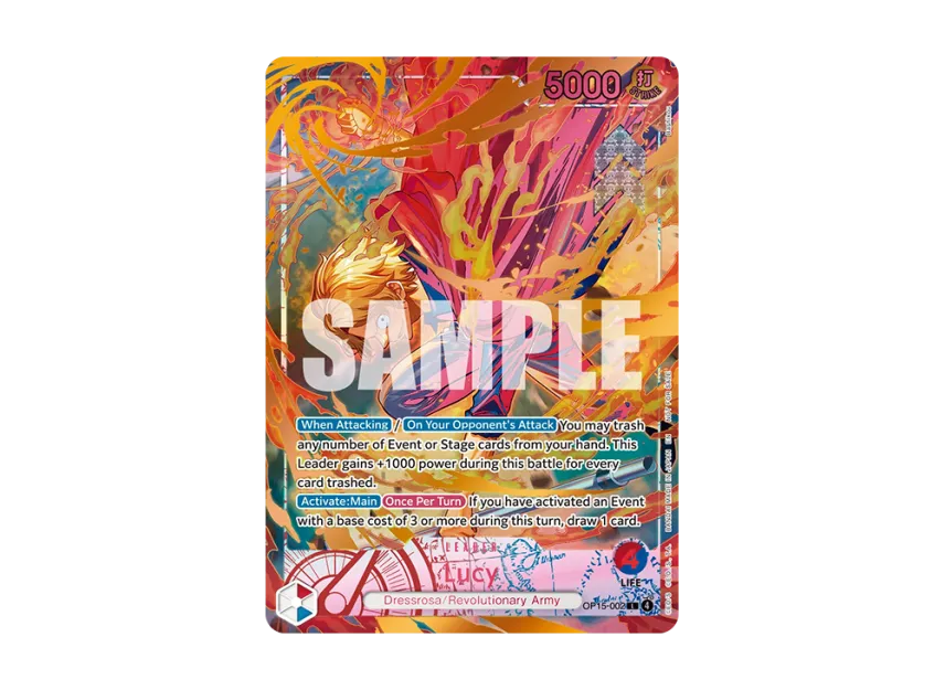 Lucy L : Opened : Top 4 [OP15-002] [EN] (Promotional Card "Flame-Flame Fruit Coliseum Europe")
