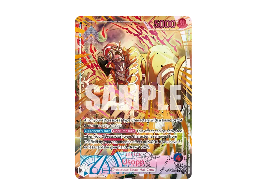Usopp L : Opened [OP10-042] [EN] (Promotional Card "Flame-Flame Fruit Coliseum Europe")