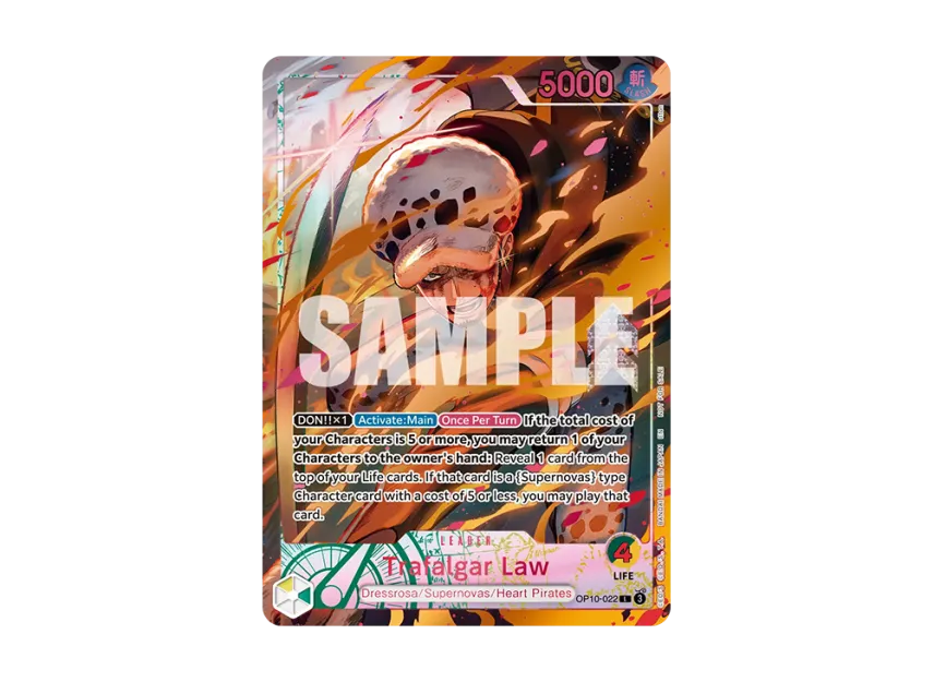 Trafalgar Law L : Opened [OP10-022] [EN] (Promotional Card "Flame-Flame Fruit Coliseum Europe")