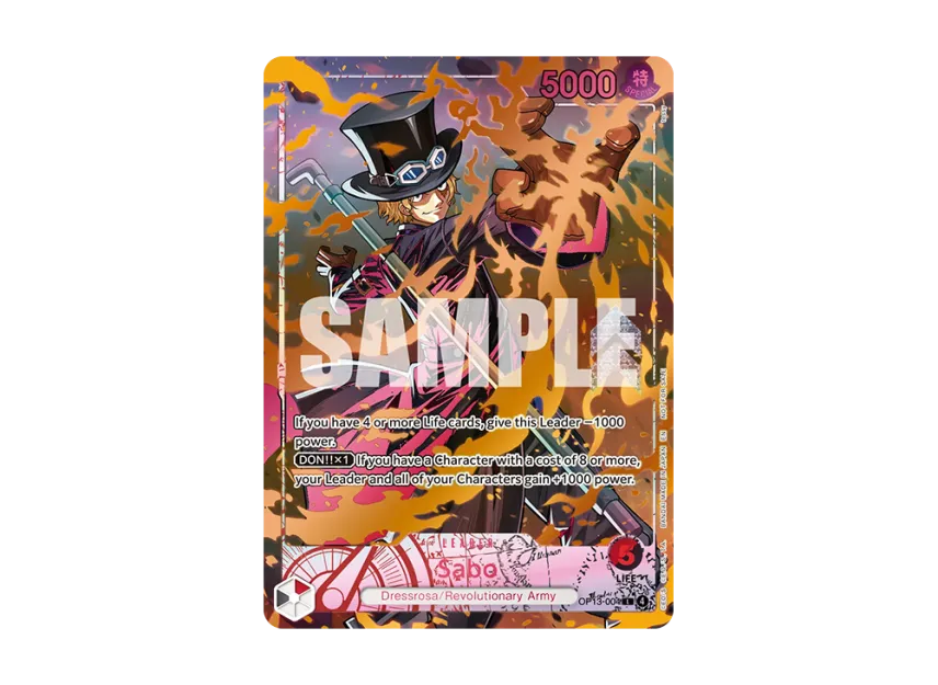 Sabo L : Opened [OP13-004] [EN] (Promotional Card "Flame-Flame Fruit Coliseum Europe")