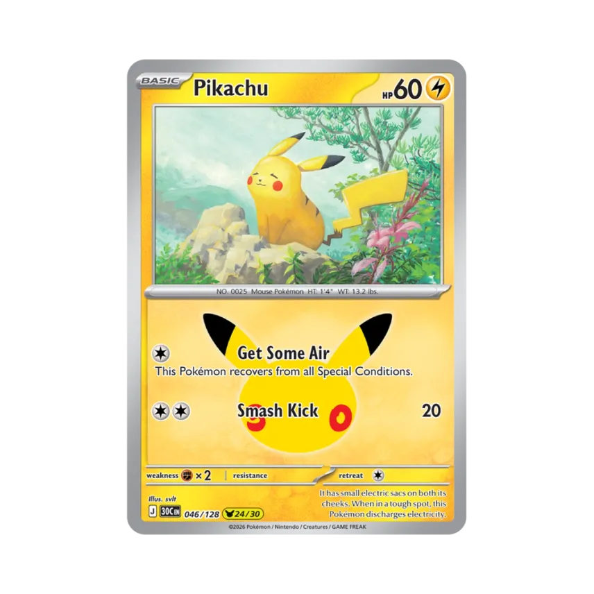 Pikachu [30C 046/128] [EN] (Elite Trainer Box "30th Celebration")