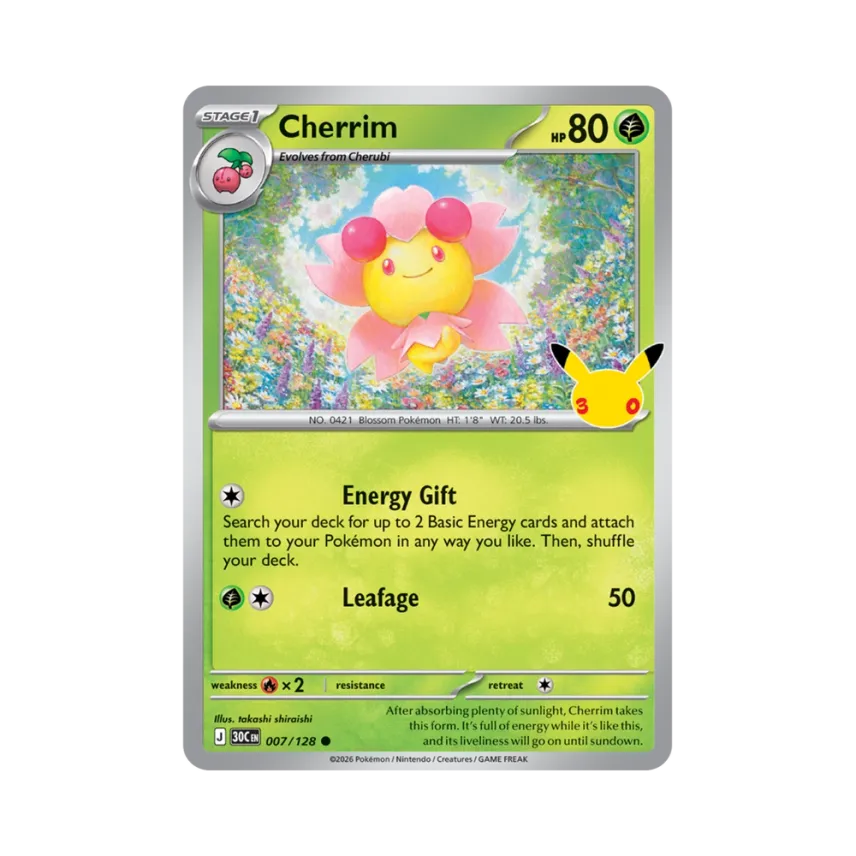Cherrim C [30C 007/128] [EN] (Elite Trainer Box "30th Celebration")