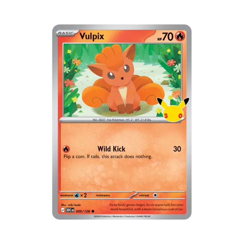 Vulpix C [30C 009/128] [EN] (Elite Trainer Box "30th Celebration")