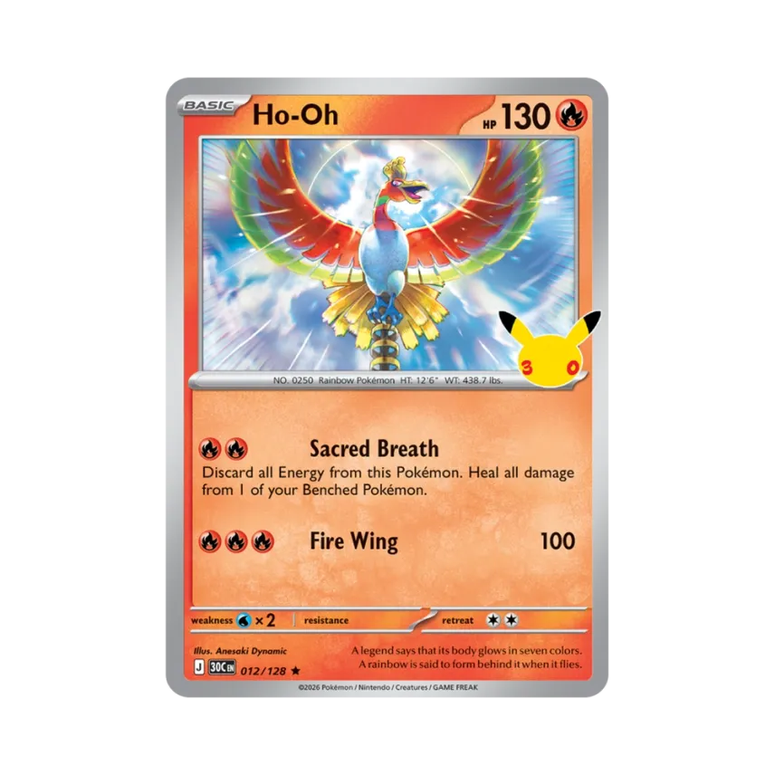 Ho-Oh R [30C 012/128] [EN] (Elite Trainer Box "30th Celebration")