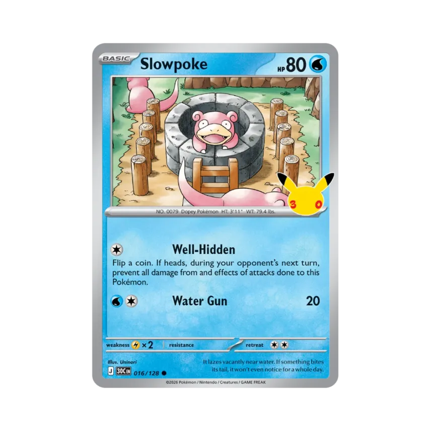 Slowpoke C [30C 016/128] [EN] (Elite Trainer Box "30th Celebration")
