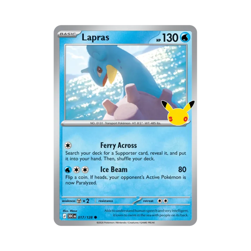 Lapras C [30C 017/128] [EN] (Elite Trainer Box "30th Celebration")