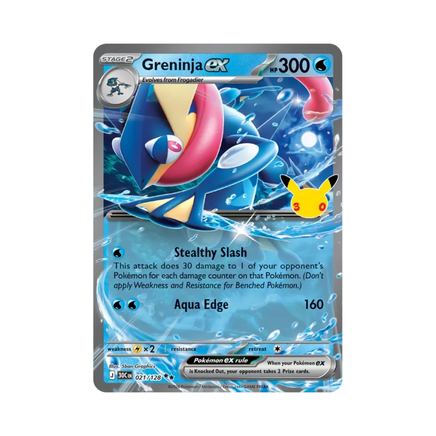 Greninja ex RR [30C 021/128] [EN] (Elite Trainer Box "30th Celebration")