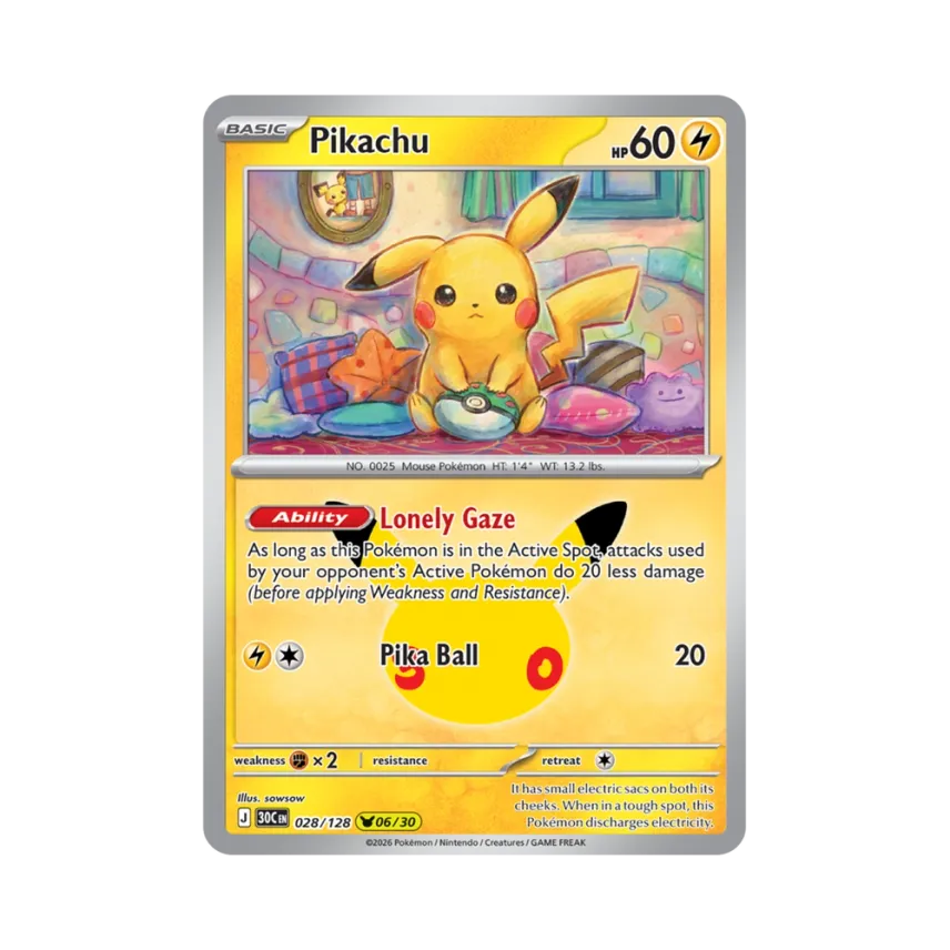 Pikachu [30C 028/128] [EN] (Elite Trainer Box "30th Celebration")