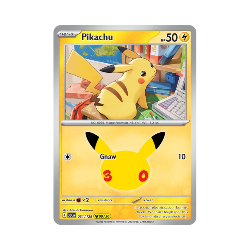 Pikachu [30C 031/128] [EN] (Elite Trainer Box "30th Celebration")