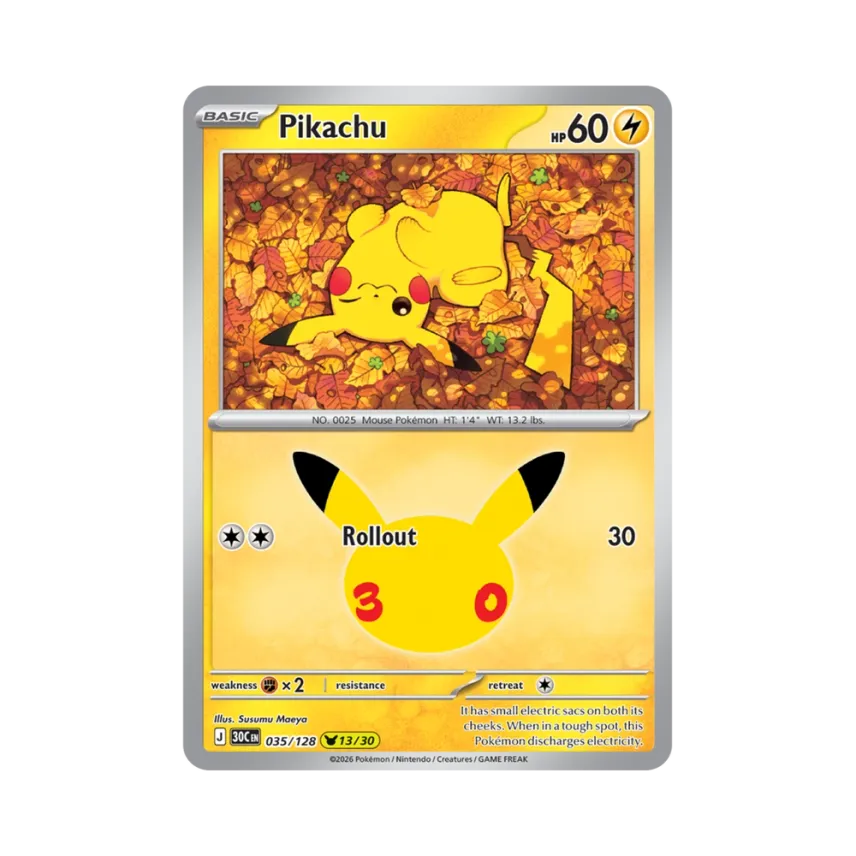 Pikachu [30C 035/128] [EN] (Elite Trainer Box "30th Celebration")