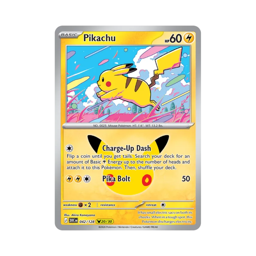 Pikachu [30C 042/128] [EN] (Elite Trainer Box "30th Celebration")