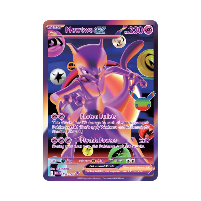 Mewtwo ex FUR [30C 157/128] [EN] (Elite Trainer Box "30th Celebration")