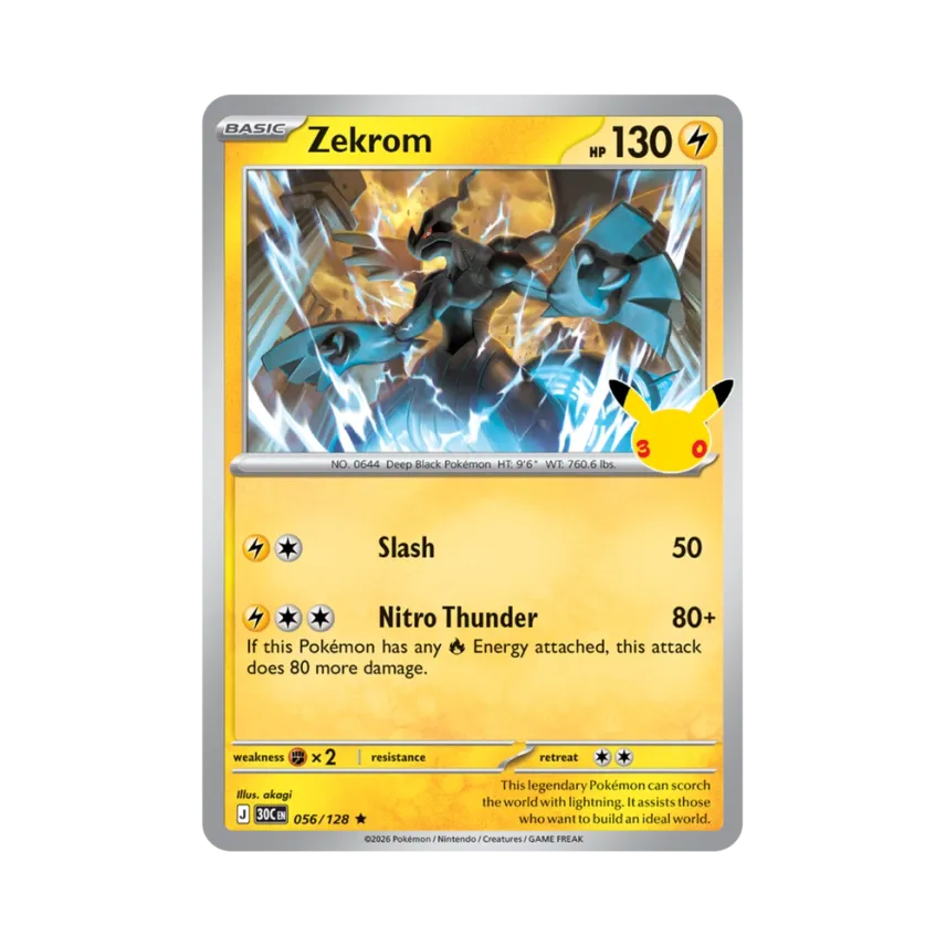 Zekrom R [30C 056/128] [EN] (Elite Trainer Box "30th Celebration")