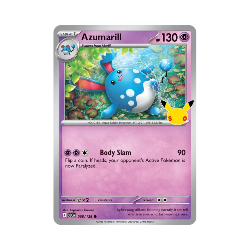 Azumarill C [30C 068/128] [EN] (Elite Trainer Box "30th Celebration")