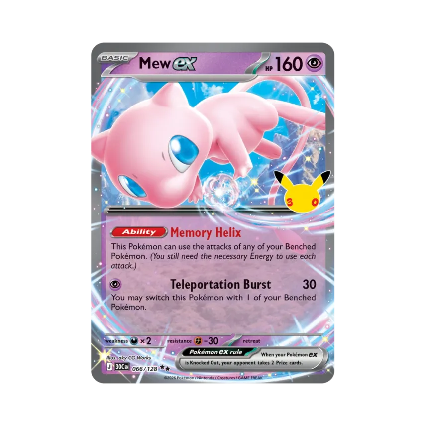 Mew ex RR [30C 066/128] [EN] (Elite Trainer Box "30th Celebration")