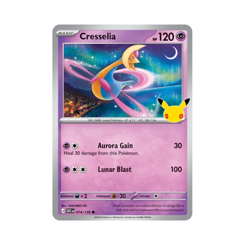 Cresselia C [30C 074/128] [EN] (Elite Trainer Box "30th Celebration")