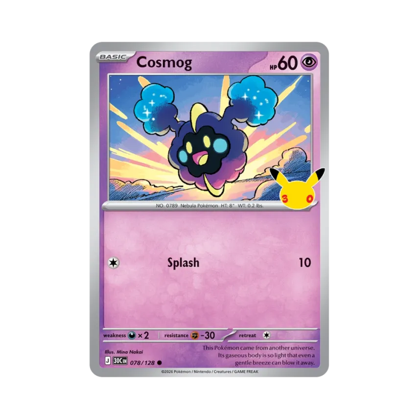 Cosmog C [30C 078/128] [EN] (Elite Trainer Box "30th Celebration")