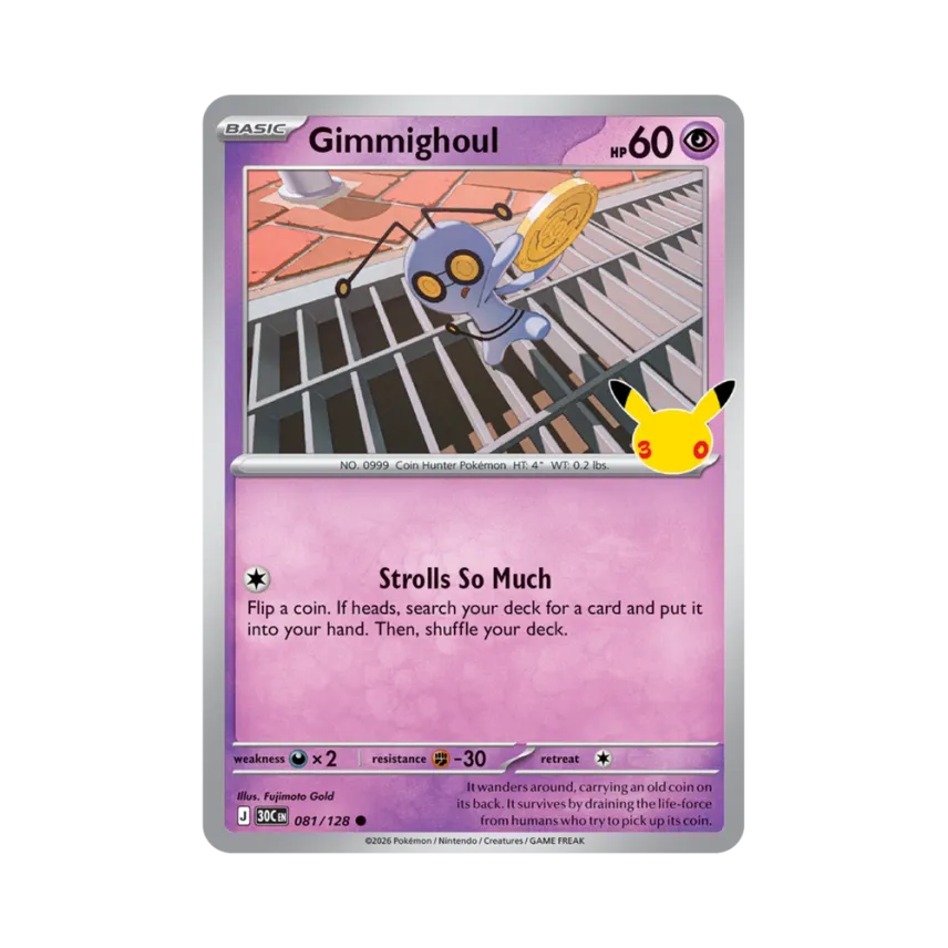 Gimmighoul C [30C 081/128] [EN] (Elite Trainer Box "30th Celebration")