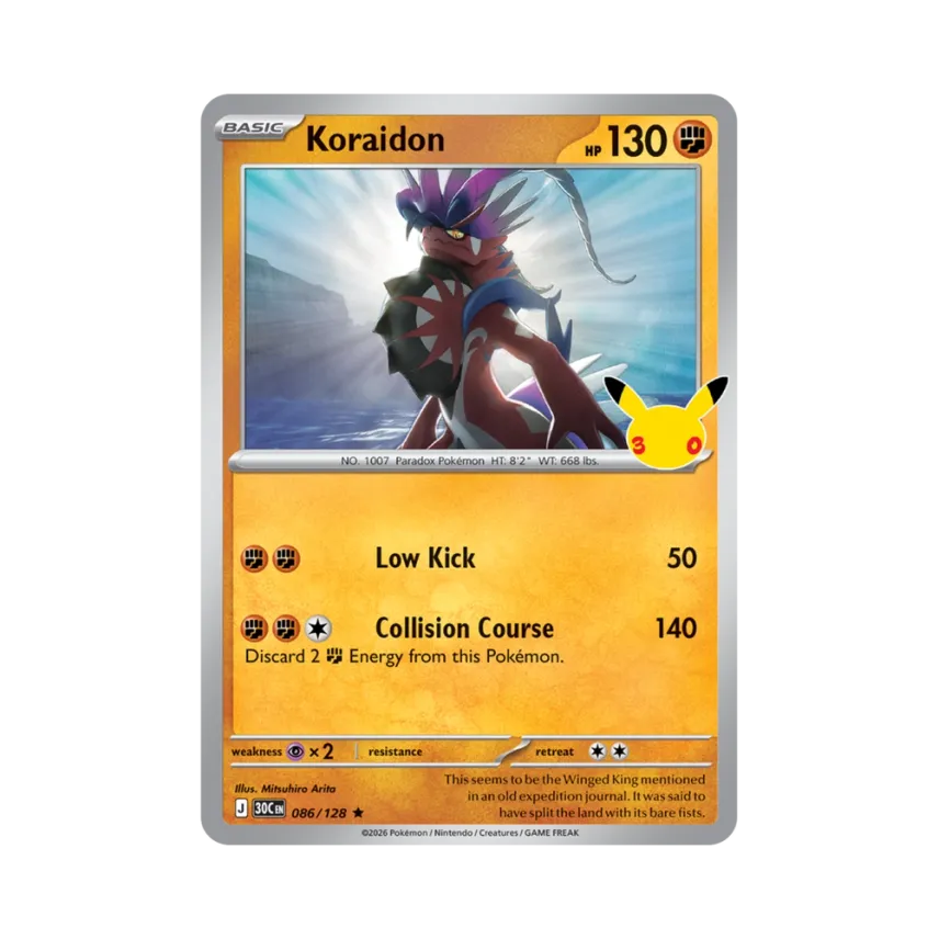 Koraidon R [30C 086/128] [EN] (Elite Trainer Box "30th Celebration")