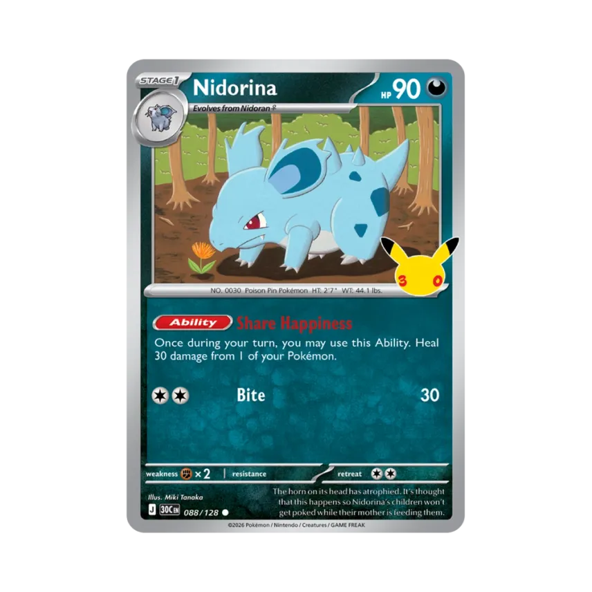 Nidorina C [30C 088/128] [EN] (Elite Trainer Box "30th Celebration")