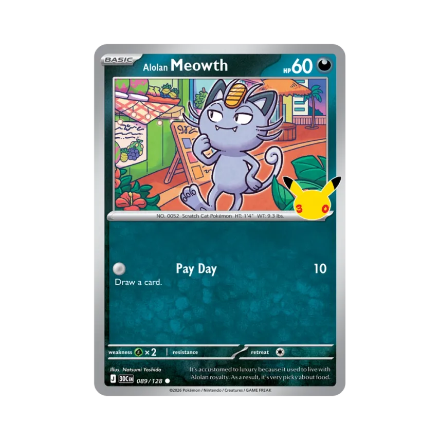 Alolan Meowth C [30C 089/128] [EN] (Elite Trainer Box "30th Celebration")