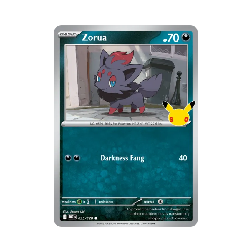 Zorua C [30C 095/128] [EN] (Elite Trainer Box "30th Celebration")