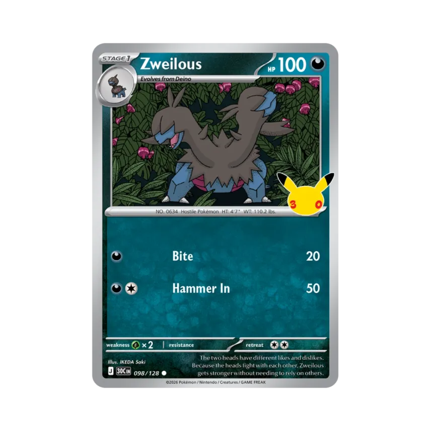 Zweilous C [30C 098/128] [EN] (Elite Trainer Box "30th Celebration")