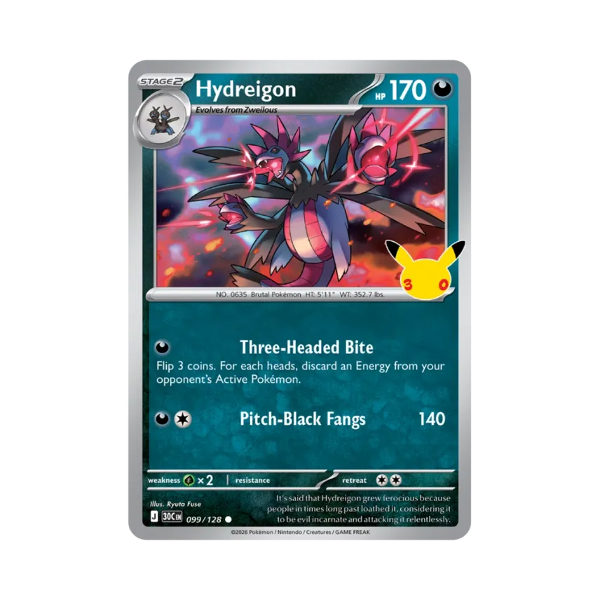 Hydreigon C [30C 099/128] [EN] (Elite Trainer Box "30th Celebration")