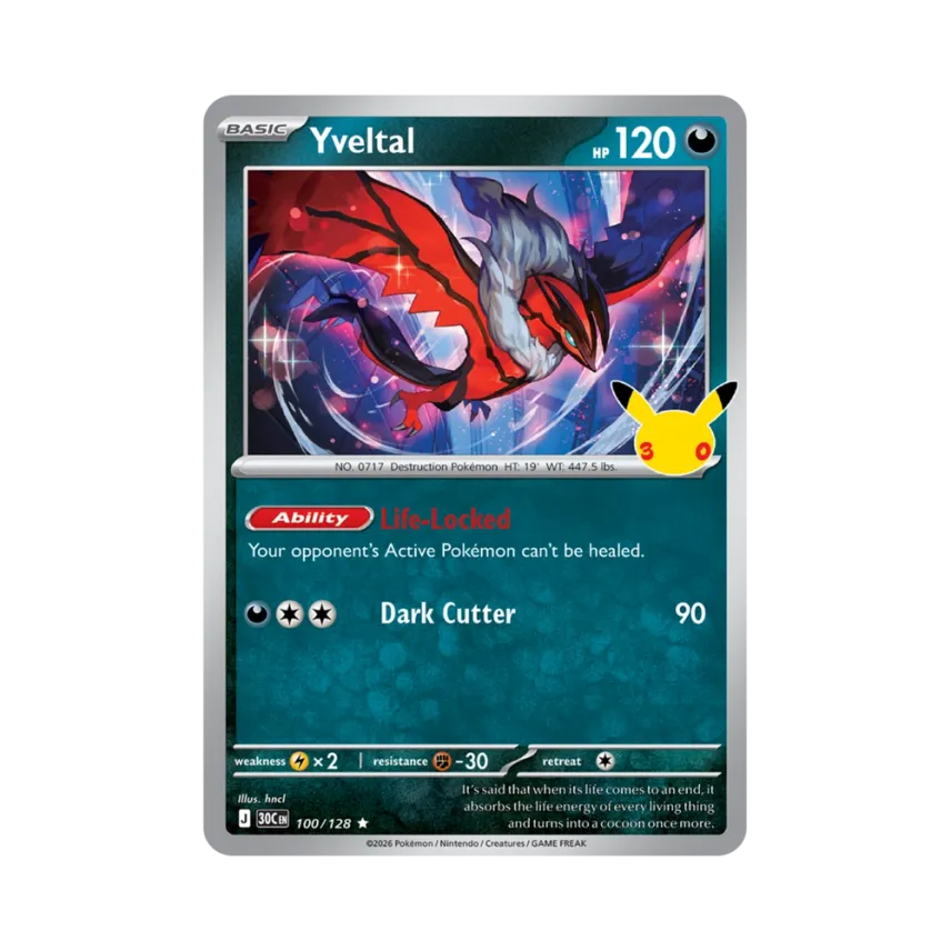Yveltal R [30C 100/128] [EN] (Elite Trainer Box "30th Celebration")