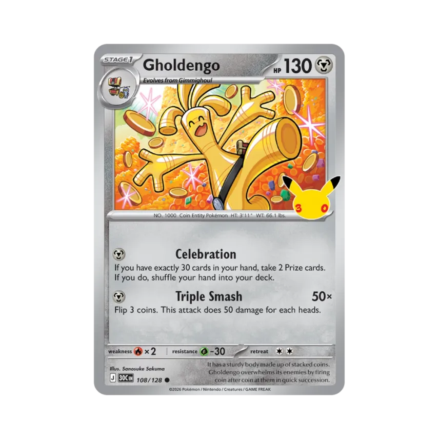 Gholdengo C [30C 108/128] [EN] (Elite Trainer Box "30th Celebration")