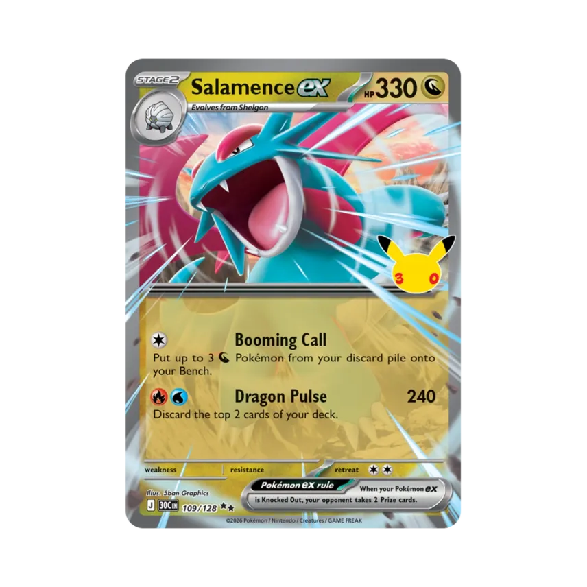 Salamence ex RR [30C 109/128] [EN] (Elite Trainer Box "30th Celebration")