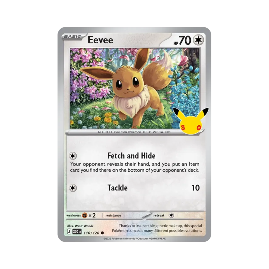 Eevee C [30C 116/128] [EN] (Elite Trainer Box "30th Celebration")