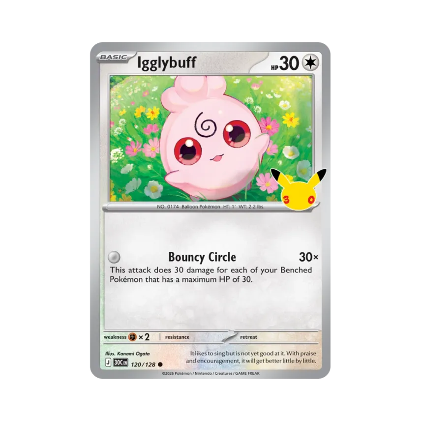 Igglybuff C [30C 120/128] [EN] (Elite Trainer Box "30th Celebration")