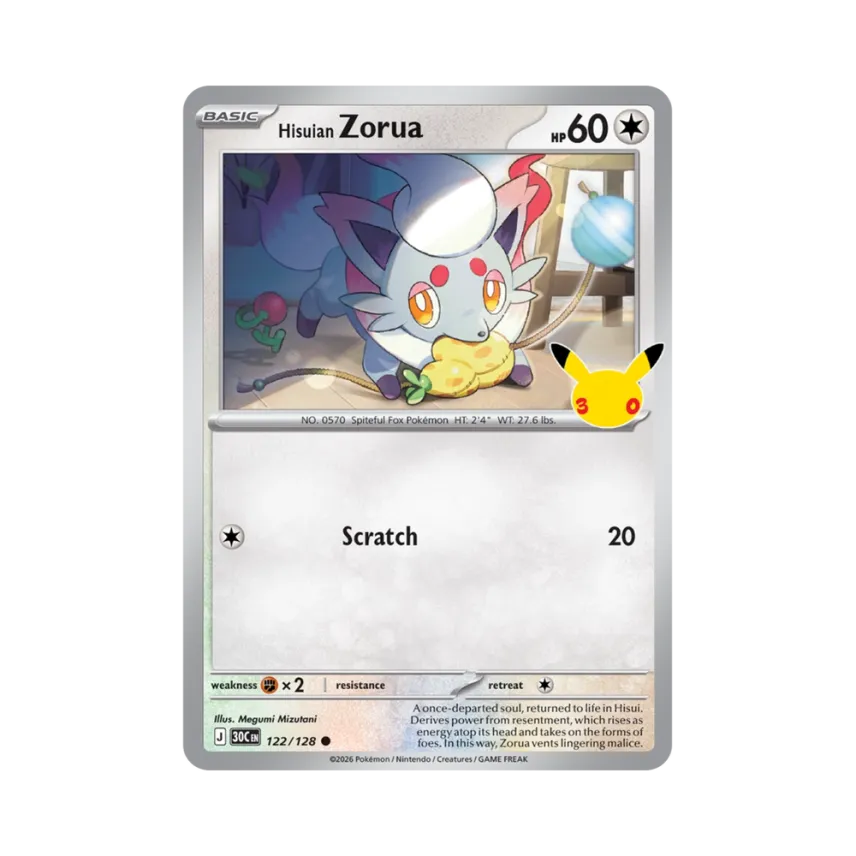 Hisuian Zorua C [30C 122/128] [EN] (Elite Trainer Box "30th Celebration")