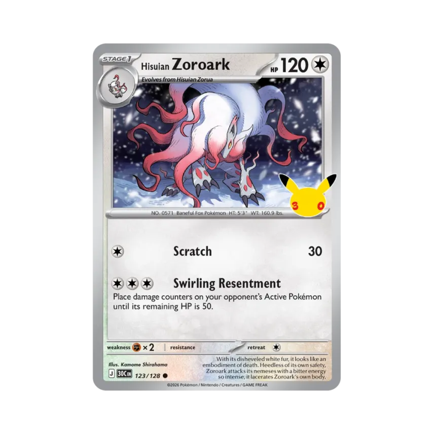 Hisuian Zoroark C [30C 123/128] [EN] (Elite Trainer Box "30th Celebration")